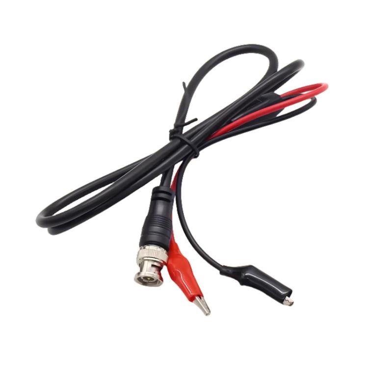 BNC Male To 2 Crocodile Clip Oscilloscope Probe Cable Q9 Signal Test Cable, 0.5m, 1m, 1.5m