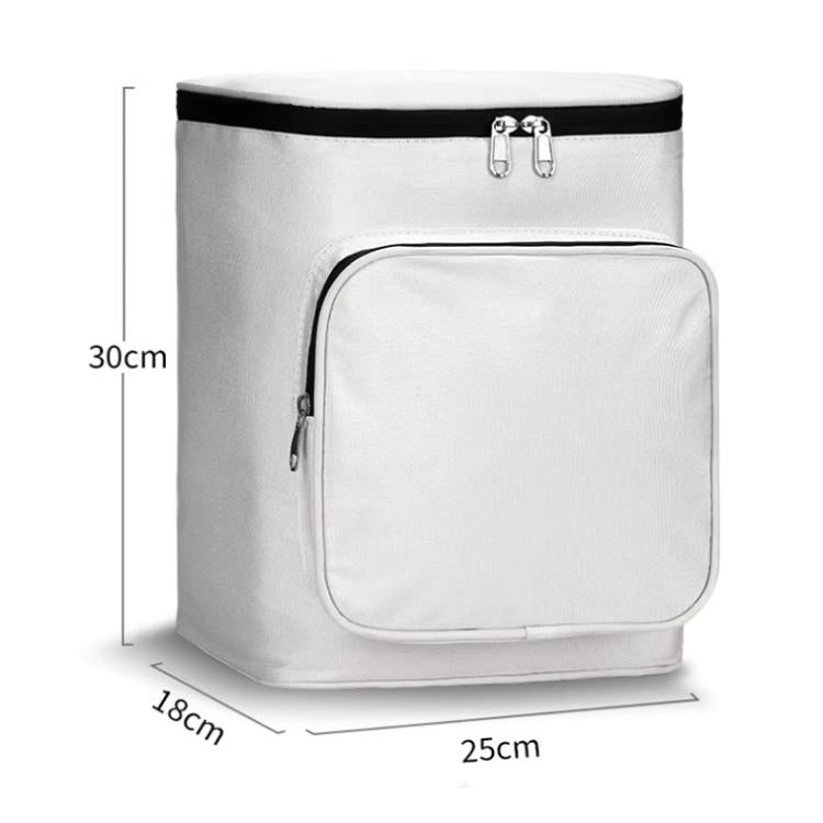 Electric Vehicle Front Helmet Raincoat Storage Waterproof Bag, White, White with Film, Black with Film