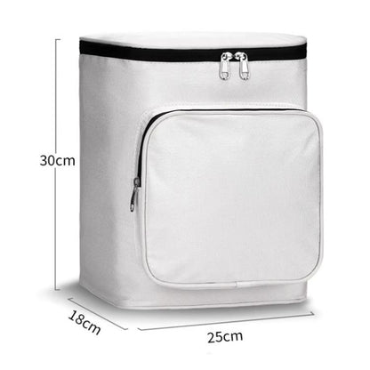 Electric Vehicle Front Helmet Raincoat Storage Waterproof Bag, White, White with Film, Black with Film