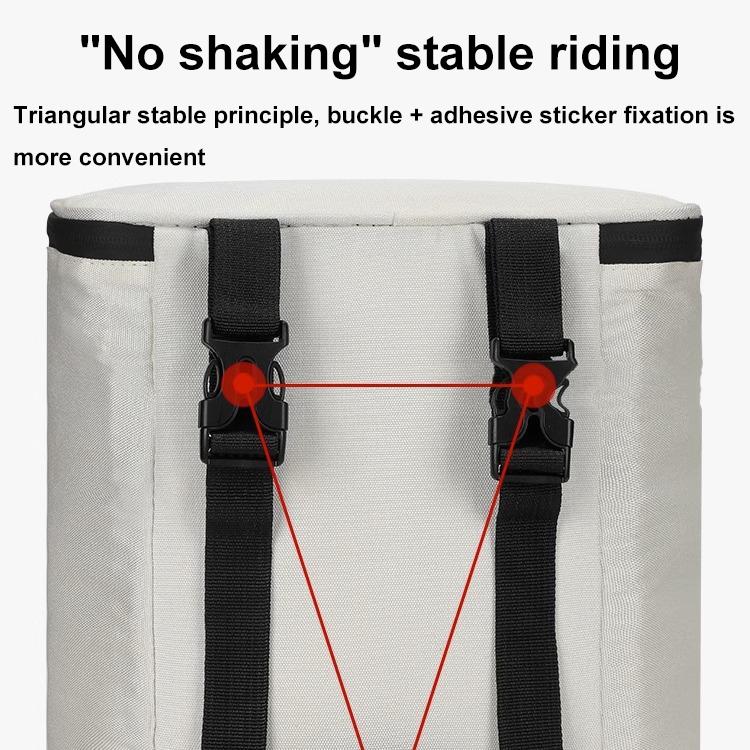 Electric Vehicle Front Helmet Raincoat Storage Waterproof Bag, White, White with Film, Black with Film