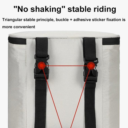 Electric Vehicle Front Helmet Raincoat Storage Waterproof Bag, White, White with Film, Black with Film