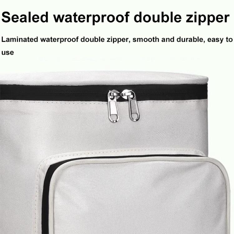 Electric Vehicle Front Helmet Raincoat Storage Waterproof Bag, White, White with Film, Black with Film