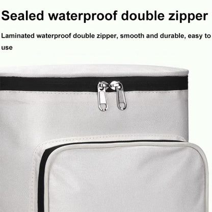 Electric Vehicle Front Helmet Raincoat Storage Waterproof Bag, White, White with Film, Black with Film