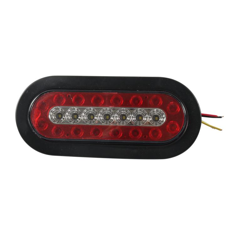 6 Inch Trailer Taillight 12V Multi-function RV Width Light, 1pc, 2pcs+Heat Shrink Tube