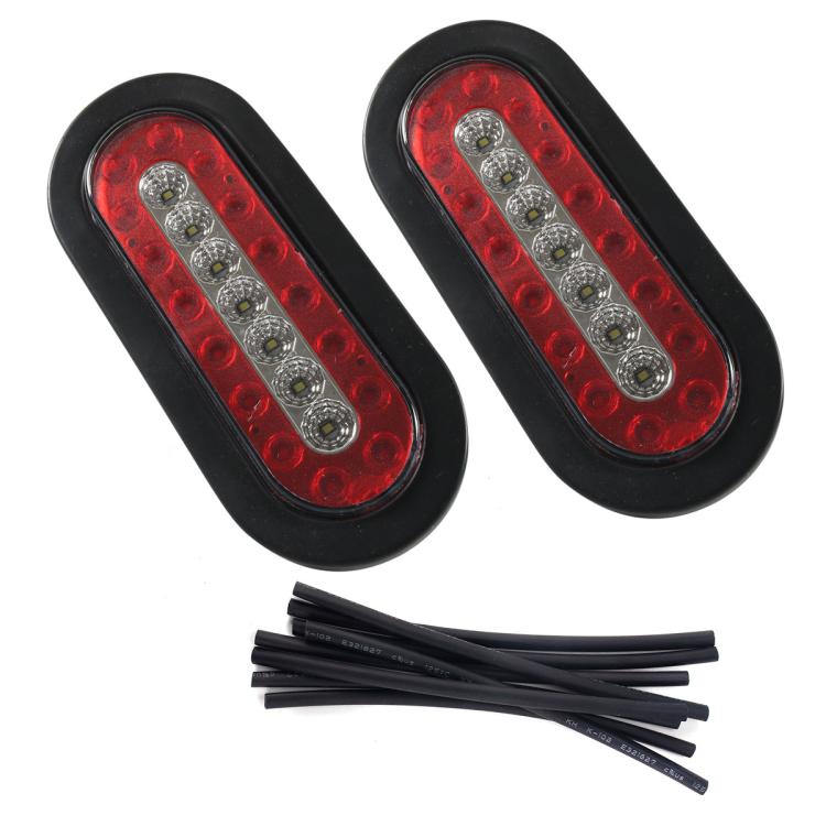 6 Inch Trailer Taillight 12V Multi-function RV Width Light, 1pc, 2pcs+Heat Shrink Tube