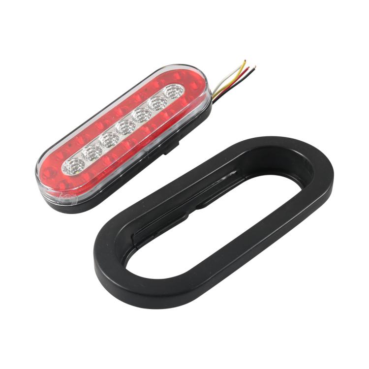 6 Inch Trailer Taillight 12V Multi-function RV Width Light, 1pc, 2pcs+Heat Shrink Tube