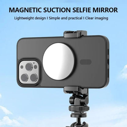 HEPAIL 101D-A Cell Phone Magnetic Selfie Mirror Magsaef Rear HD Photo Assist Convex Mirror