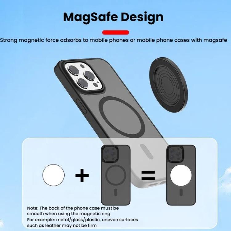 HEPAIL 101D-A Cell Phone Magnetic Selfie Mirror Magsaef Rear HD Photo Assist Convex Mirror