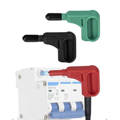 3pcs /Set 4mm Multimeter Solder-free Magnetic Suction Head Terminal, Red+Black+Green