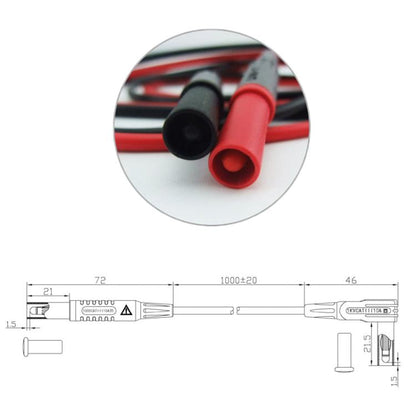 4mm Straight Plug Multimeter Pen Test Adapter 10A Extension Cord