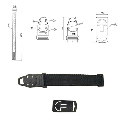 3pcs /Set Universal Digital Multimeter Portable Magnetic Lanyard, 3pcs /Set