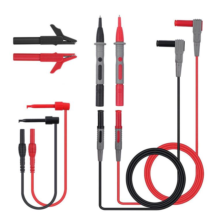 4mm Banana Jack Multimeter Universal Test Pen Alligator Clip Probe Set