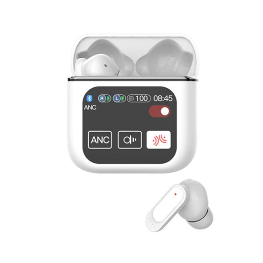 1.9 Inch TFT Full-Color Touchscreen Wireless 5.4 Earbuds ANC+ENC Noise Reduction In-Ear Sports Earphones