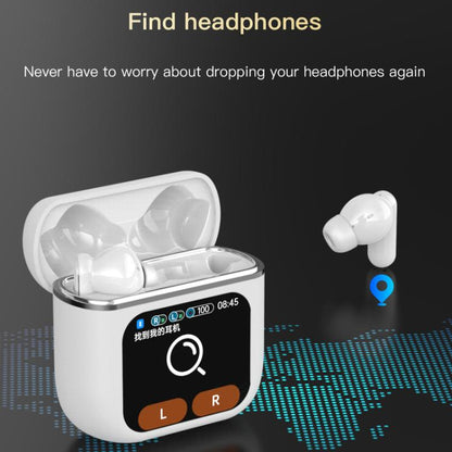 1.9 Inch TFT Full-Color Touchscreen Wireless 5.4 Earbuds ANC+ENC Noise Reduction In-Ear Sports Earphones