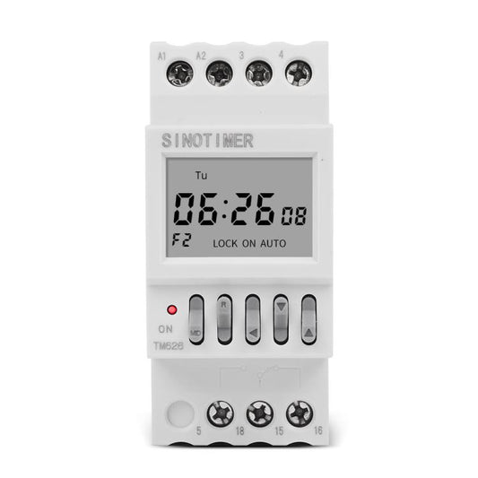 SINOTIMER TM626  2 Channel Timer Switch 220V 7 Days Weekly Programmable Timer