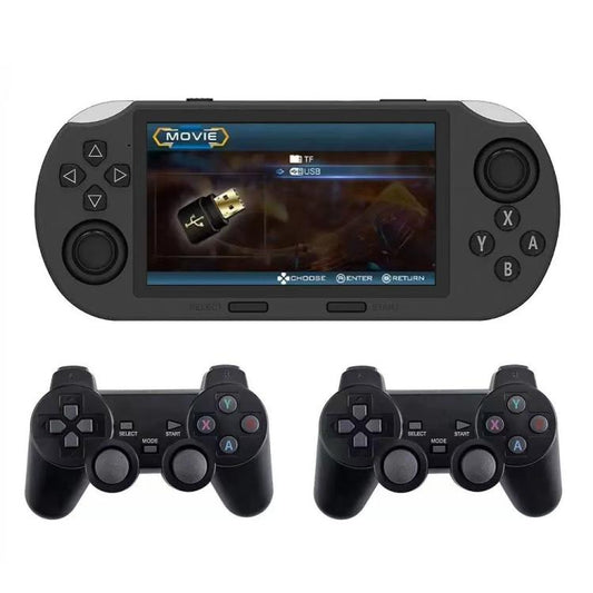4.5-inch IPS Screen 64G Handheld Game Console Built-in 20000 Games, SF3000, SF3000 with 2 Handles
