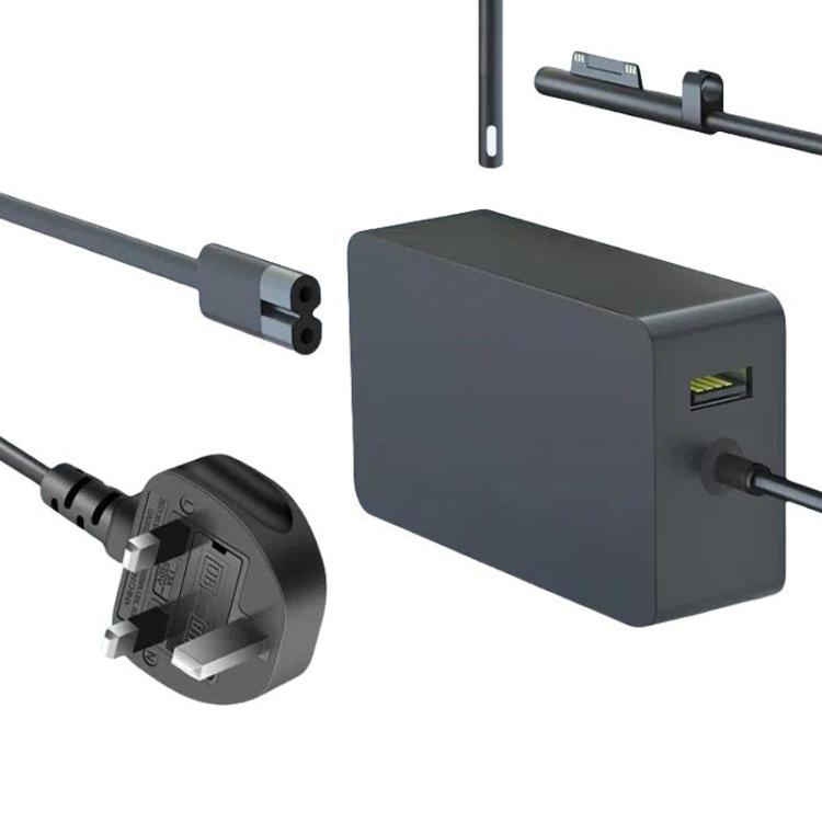 For Microsoft Surface Laptop 65W 15V 4A Fast Charger With 5V 1A  USB-A Port AC Adapter