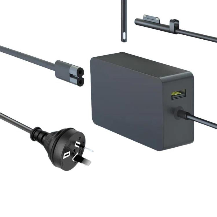 For Microsoft Surface Laptop 65W 15V 4A Fast Charger With 5V 1A  USB-A Port AC Adapter