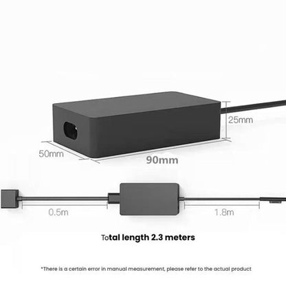 For Microsoft Surface Laptop 65W 15V 4A Fast Charger With 5V 1A  USB-A Port AC Adapter