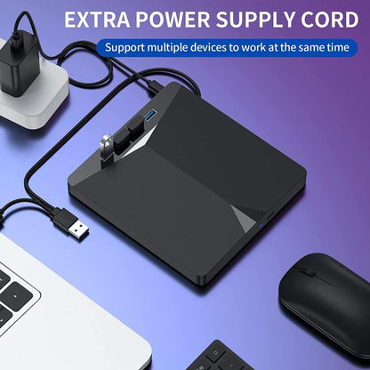 USB3.0 / Type-C External Removable Optical Drive DVD / CD Multi-Interface Writer, XD013