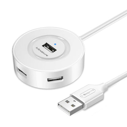 Mindpure US018 Computer Expansion USB2.0 4 Ports HUB, 0.3m Black, 1m Black, 1.5m Black, 0.3m White, 0.5m White, 1m White