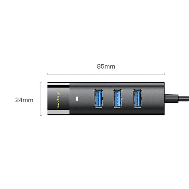 To 4-port USB3.0 Long Hub Docking Station Splitter, Mindpure US022 0.3m USB, Mindpure US022 1m USB, Mindpure US022 1.5m USB, Mindpure US023 0.3m Type-C, Mindpure US023 1m Type-C, Mindpure US023 1.5m Type-C