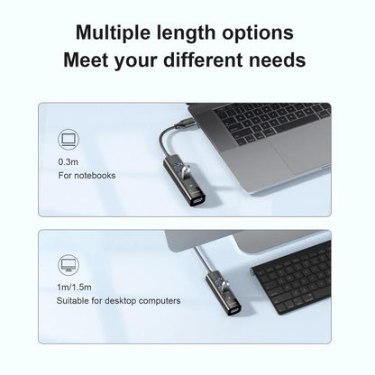 To 4-port USB3.0 Long Hub Docking Station Splitter, Mindpure US022 0.3m USB, Mindpure US022 1m USB, Mindpure US022 1.5m USB, Mindpure US023 0.3m Type-C, Mindpure US023 1m Type-C, Mindpure US023 1.5m Type-C