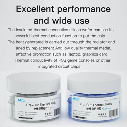 MaAnt DR-03 100pcs /Box Insulating Thermal Conductive Silicone Spacer CPU Thermal Spacer