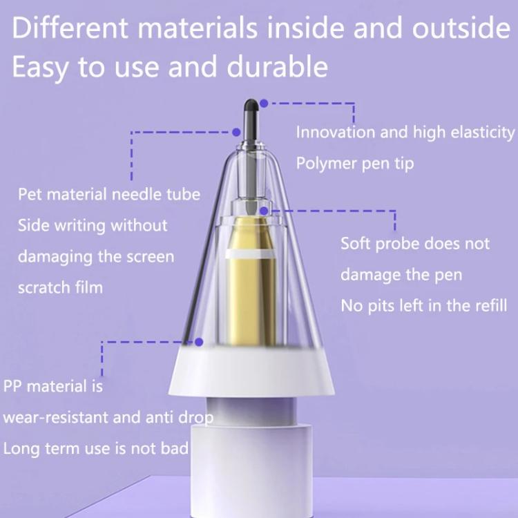 For Apple Pencil 2 / 1 Elastic Tip Soft Probe Silent Replacement Nib