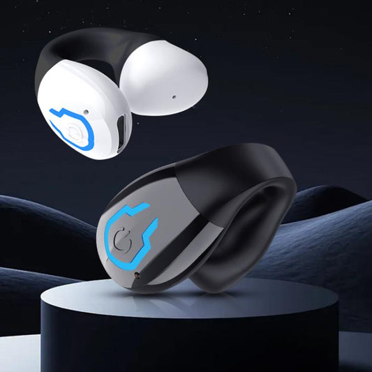 Bluetooth Earpiece Single Ear Clip-On Non-Intrusive Design Sports Headphones for Running