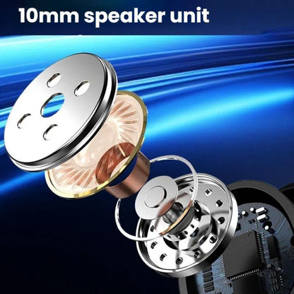 Bluetooth Earpiece Single Ear Clip-On Non-Intrusive Design Sports Headphones for Running
