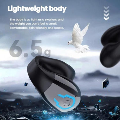 Bluetooth Earpiece Single Ear Clip-On Non-Intrusive Design Sports Headphones for Running