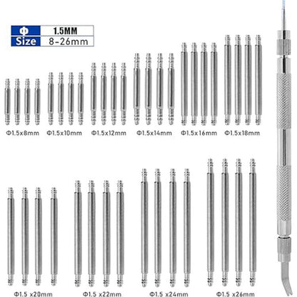 Watch Repair Tools Raw Lugs Watch Shaft Combination Set, 41pcs / Set