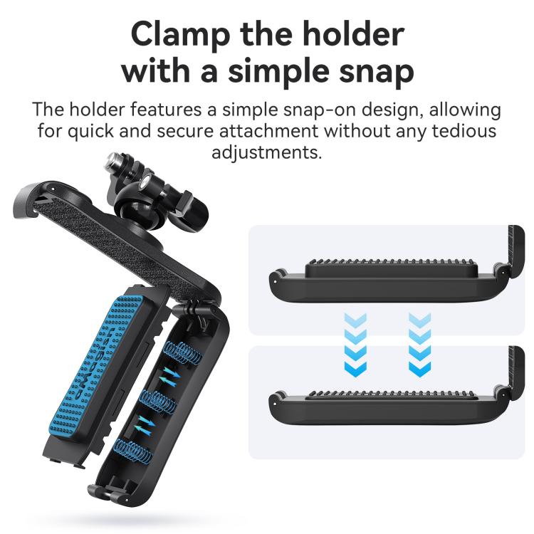aMagisn 360-degree Rotation Ball Head Backpack Clip for Camera & Smartphone
