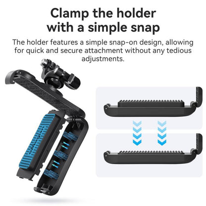 aMagisn 360-degree Rotation Ball Head Backpack Clip for Camera & Smartphone
