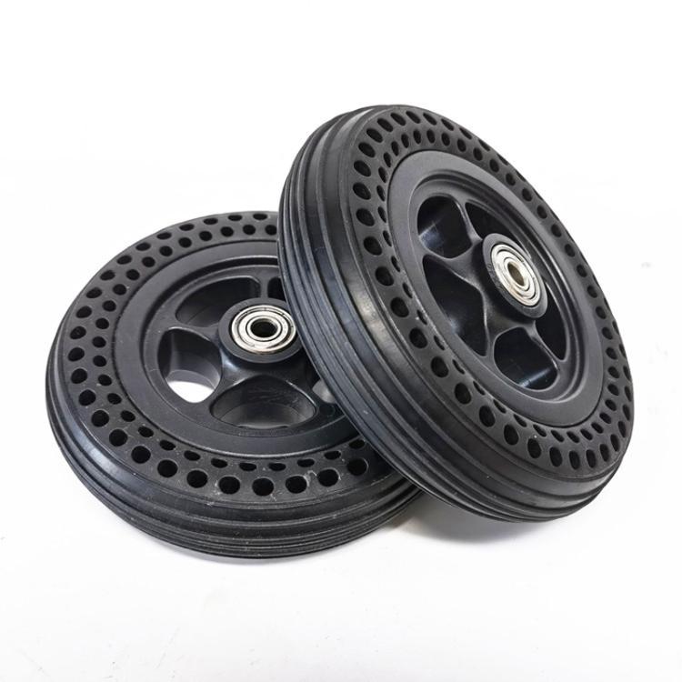For Sida / Motus Wheelchair 6 inch Pneumatic Front Cellular Solid Tire Whole Wheel, 6 x 1 1 / 4