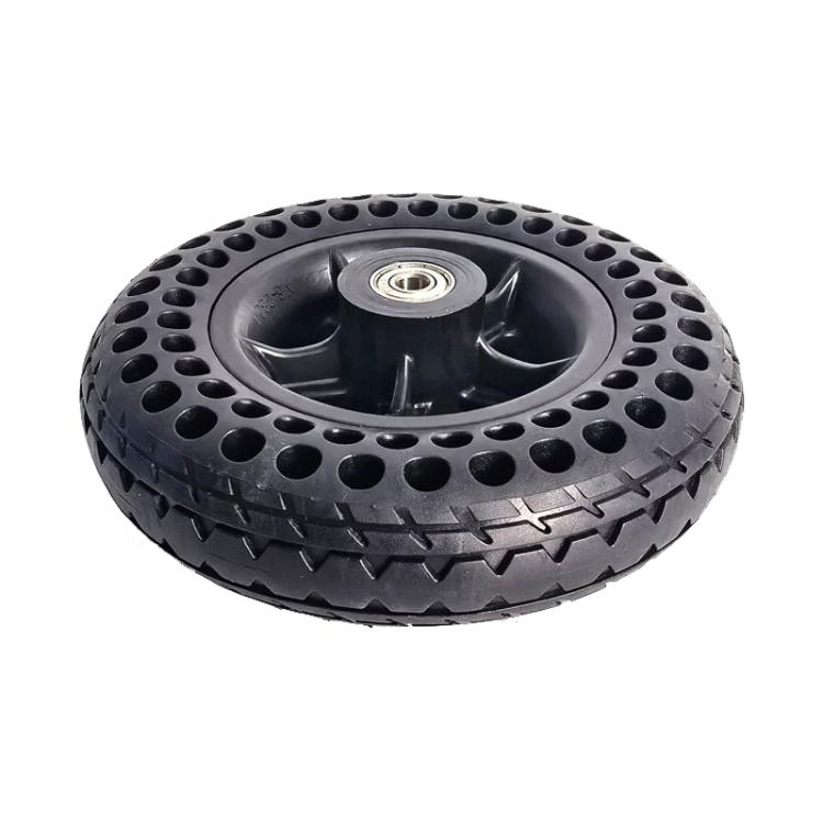 7 Inch Power Wheelchair Front Wheels Pneumatic Free Honeycomb Solid Tire Set Assembly Complete Wheel Set, 7 x 2