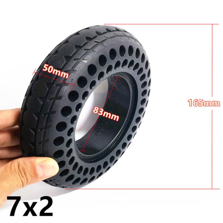 7 Inch Electrical Scooter Wheelchair Vehicle Tire Pneumatic Free Honeycomb Solid Tire, 7 x 2