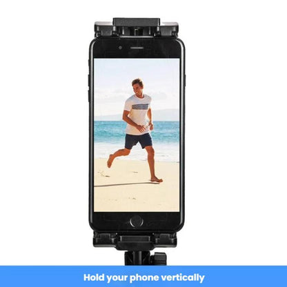 YUNTENG VCT-320 Adjustable Hot Shoe Tablet & Phone Mount Clamp Holder with Dual 1/4 Inch Screw Holes for 5.1-9.9 Inch Devices