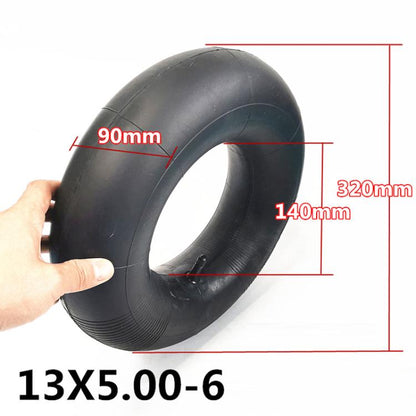 13 x 5.00-6 Beach Bike Thickened Anti-Skid Tire Accessories, Straight Nozzle Inner Tire, Curved Nozzle Inner Tire, Outer Tire, Straight Nozzle Inner And Outer Tire, Curved Nozzle Inner And Outer Tire