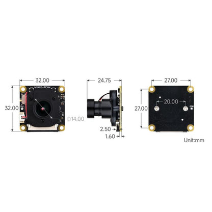 Waveshare For Raspberry Pi Series Boards IMX462 2MP Fixed-Focus IR-CUT Starlight Camera, 30450