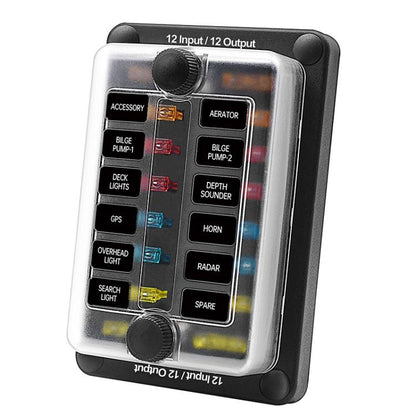 One In And One Out 12-Way Fuse Box LED Indicator With Sticker, ZH-1704B2