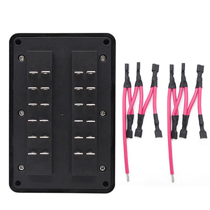 One In And One Out 12-Way Fuse Box LED Indicator With Sticker, ZH-1704B2