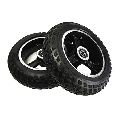Roue de chariot de trottinette électrique 6 pouces Pneus pleins 6 x 2 Roues entièrement en aluminium, 8 mm, 10 mm