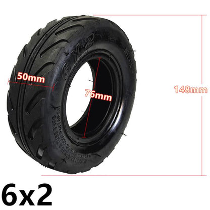 6 x 2 Thickened 6 inch Electrical Scooter Tire Accessories, Inner Tire, Outer Tire, Inner And Outer Tire