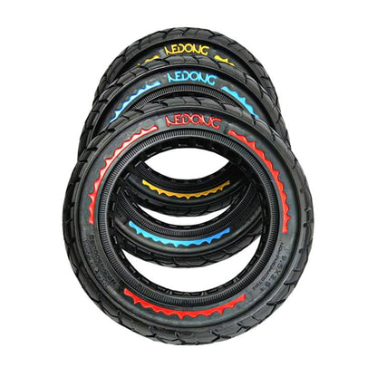 9.5 Inch Electrical Scooter Pneumatic Free Tires 9.5 x 2.50 Off-Road Skeleton Solid Tire, Black, Red, Blue, Yellow