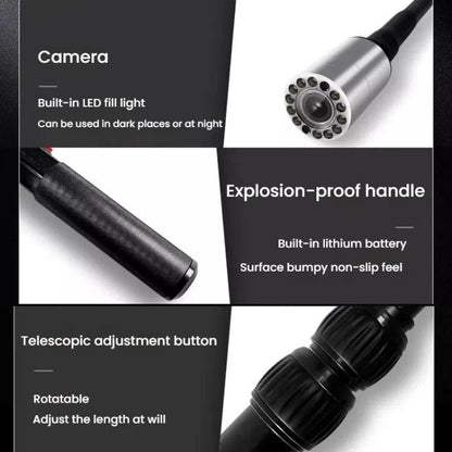 Life Detector Earthquake Coal Mine Fire Rescue Snake Eyes Infrared HD Intelligent Video Inspection Mirror, US Plug, KZX-V6D With Video
