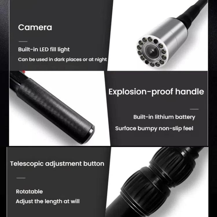 Détecteur de vie à caméra 360 degrés, miroir d'inspection vidéo intelligent HD infrarouge Snake Eyes pour sauvetage en cas de tremblement de terre et d'incendie dans les mines de charbon, prise US, KZX-V6D avec vidéo, KZX-V6S sans vidéo