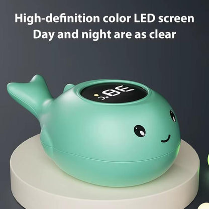 IPX7 Waterproof Cartoon Whale Color LED Screen Smart Water Thermometer Baby Bath Thermometer