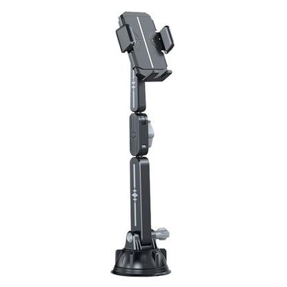 Extended Car Mechanical Arm Telescopic Cell Phone Holder Car Windshield Dashboard Large Suction Cup Navigation Mount